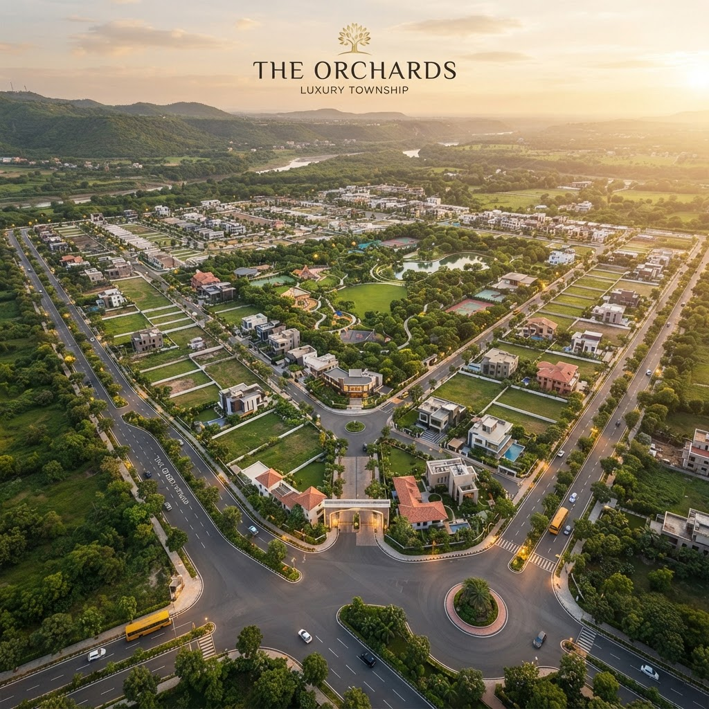 Aerial masterplan of an Arav gated community